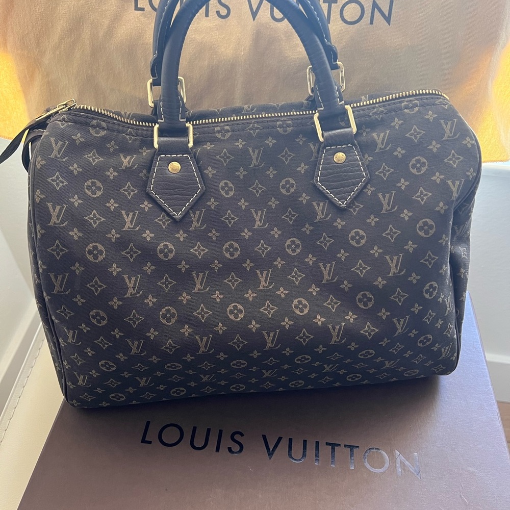 Louis Vuitton Monogram Mini Lin Croisette Speedy 30 Satchel - Picture 4 of 13